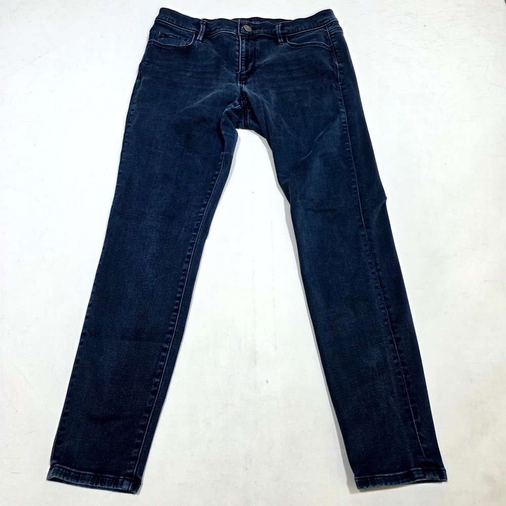 Ann Taylor Loft Super Skinny Jeans Womens 30/10 Dark Wash Stretch Denim Slim Fit